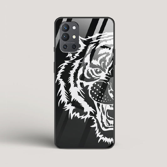 Tiger silhouette - OnePlus 9R Glass Case