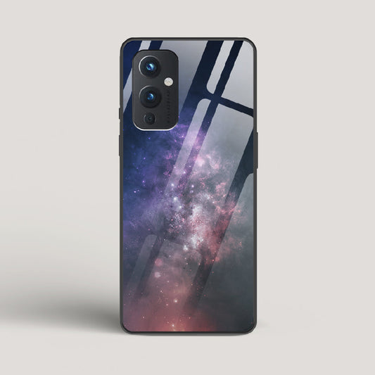 Black And Blue Nebula - OnePlus 9 Glass Case