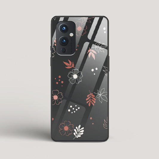 Boho Floral Midnight - OnePlus 9 Glass Case