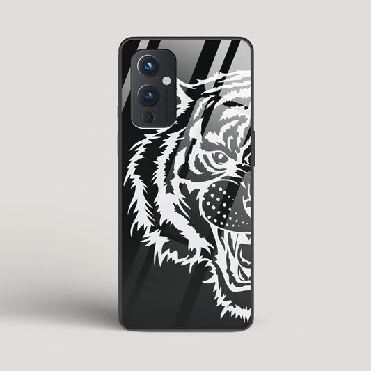 Tiger silhouette - OnePlus 9 Glass Case