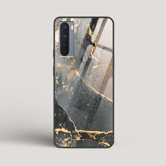 Black Gold Marble - OnePlus Nord Glass Case