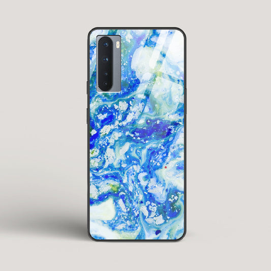 Blue Acid Marble - OnePlus Nord Glass Case