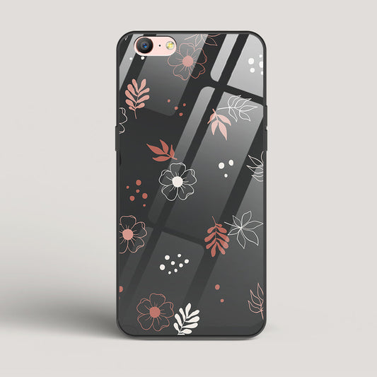 Boho Floral Midnight - Oppo A39 Glass Case