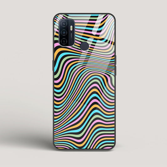 Color Lines - Oppo A53 Glass Case