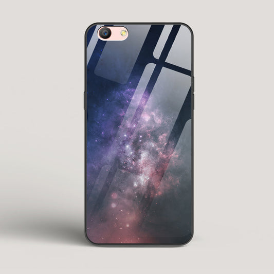 Black And Blue Nebula - Oppo A59 Glass Case