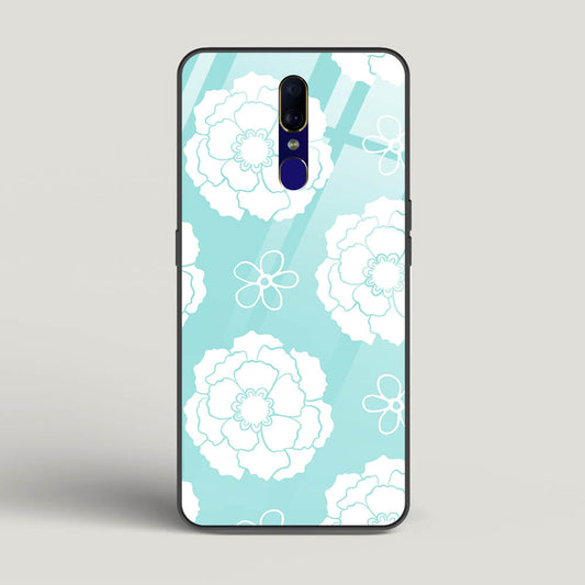 Peony Pattern - Oppo F11 Glass Gripper Case