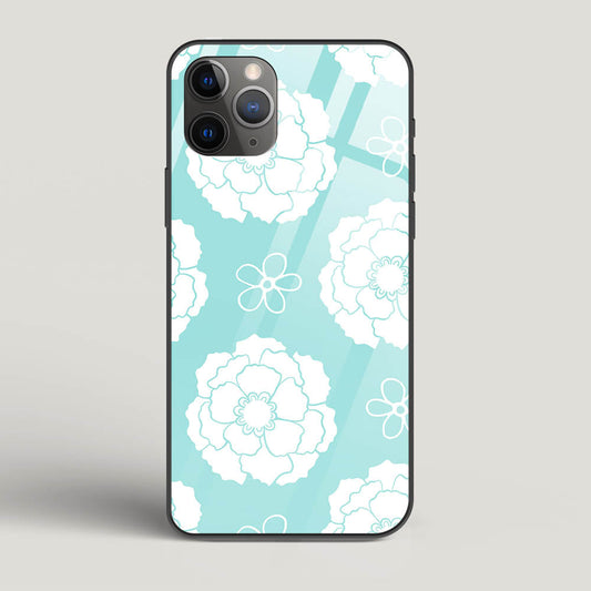 Peony Pattern - iPhone 11 Pro Glass Gripper Case