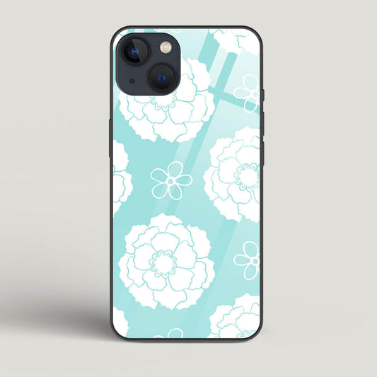 Peony Pattern - iPhone 13 Glass Gripper Case