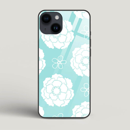 Peony Pattern - iPhone 14 Glass Gripper Case