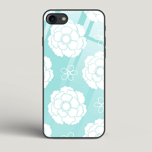 Peony Pattern - iPhone 7 Glass Gripper Case