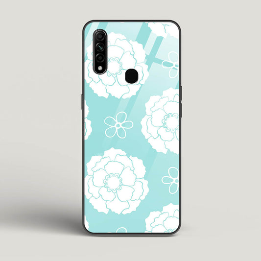 Peony Pattern - Oppo A31 Glass Gripper Case