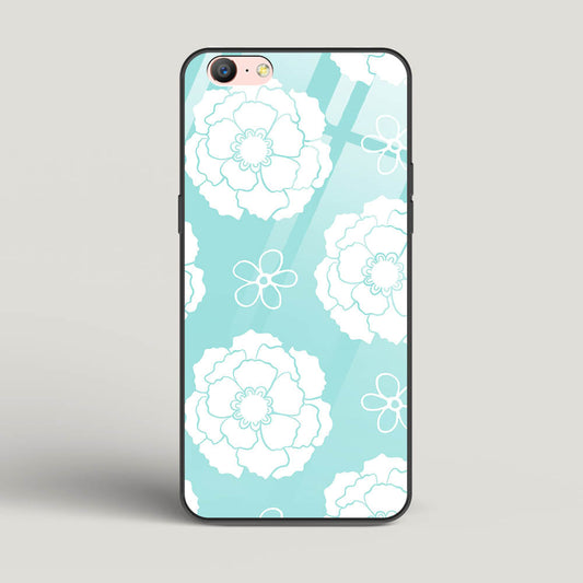 Peony Pattern - Oppo A39 Glass Gripper Case