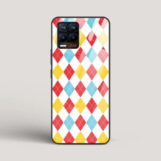 Argyle Checks - Realme 8 Glass Case