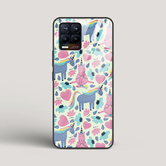 Unicorn Love - Realme 8 Glass Gripper Case