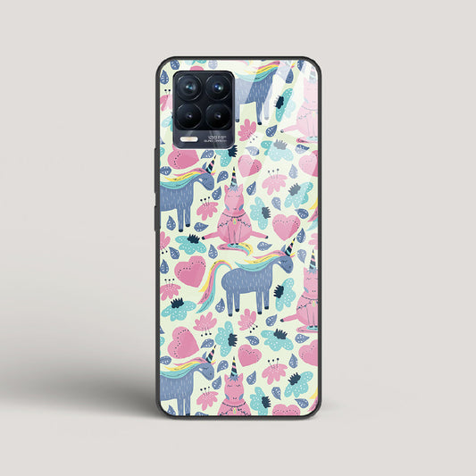 Unicorn Love - Realme 8 Pro Glass Gripper Case