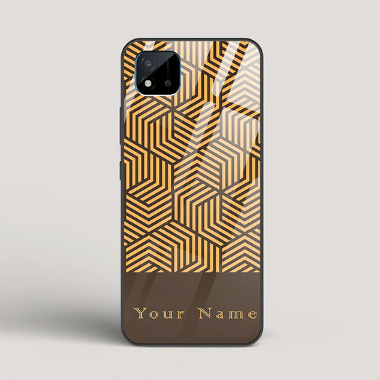 Geometric  Name Edition - Realme C20 Glass Case