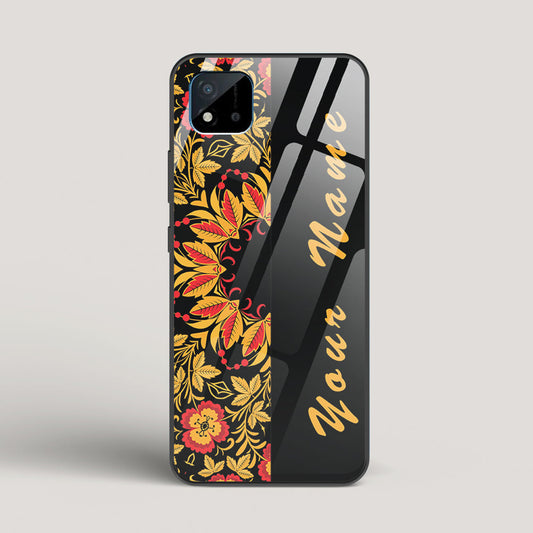 Khokhloma Design Name Edition - Realme C20 Glass Case