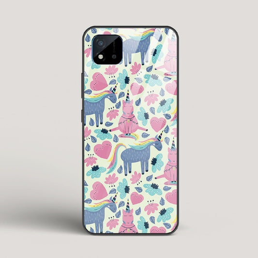 Unicorn Love - Realme C20 Glass Gripper Case