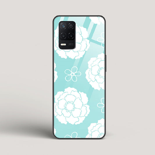 Peony Pattern - Realme Narzo 30 5G Glass Gripper Case