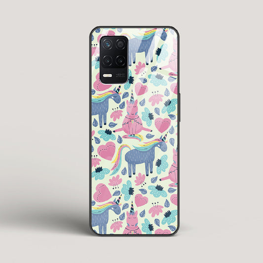 Unicorn Love - Realme Narzo 30 5G Glass Gripper Case