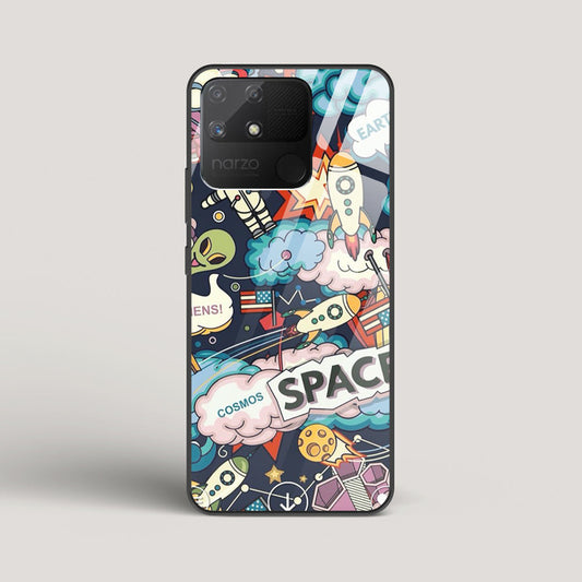 Lost Space - Realme Narzo 50A Glass Case