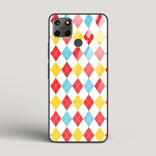 Argyle Checks - Realme C25Y Glass Case