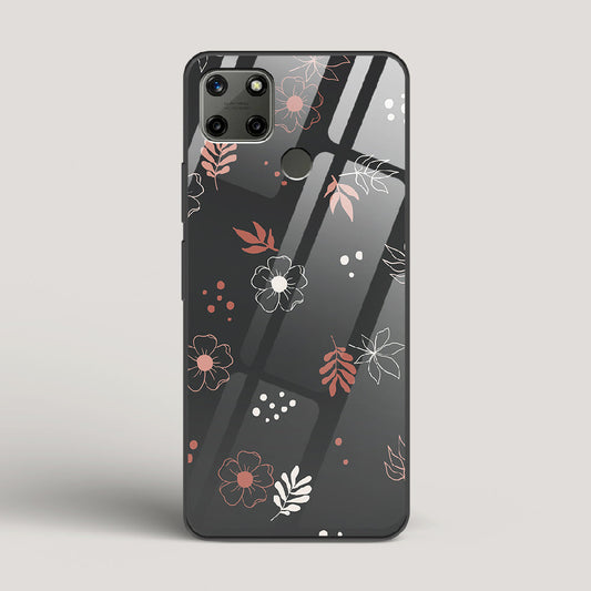 Boho Floral Midnight - Realme C25Y Glass Case