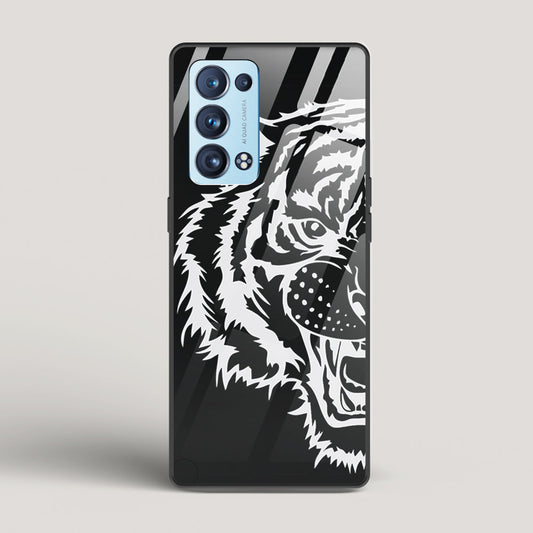 Tiger silhouette - Oppo Reno6 Pro 5G (Snapdragon) Glass Case