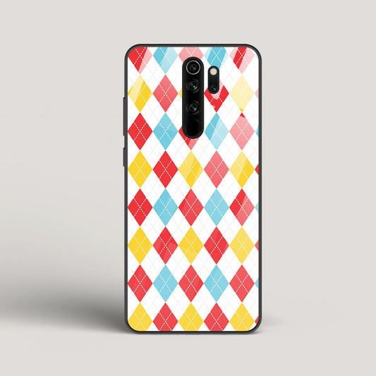 Argyle Checks - Redmi Note 8 Pro Glass Case