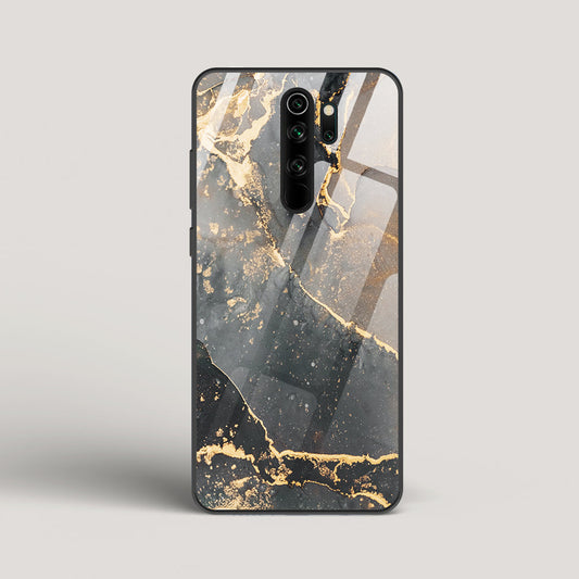 Black Gold Marble - Redmi Note 8 Pro Glass Case