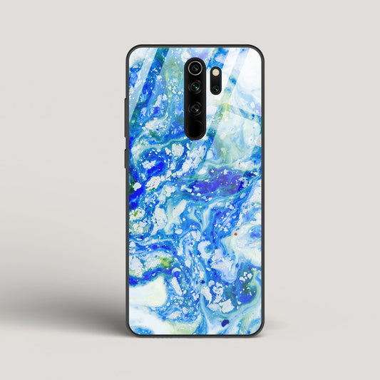 Blue Acid Marble - Redmi Note 8 Pro Glass Case