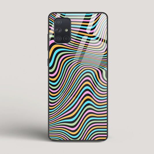 Color Lines - Samsung Galaxy A51 Glass Case