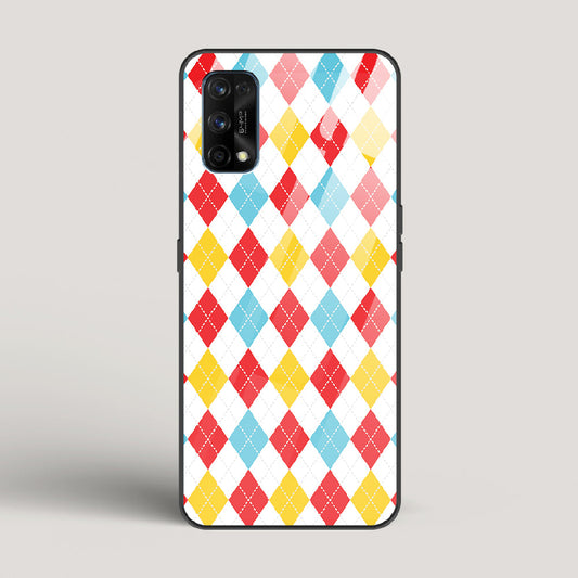 Argyle Checks - Realme 7 Pro Glass Case