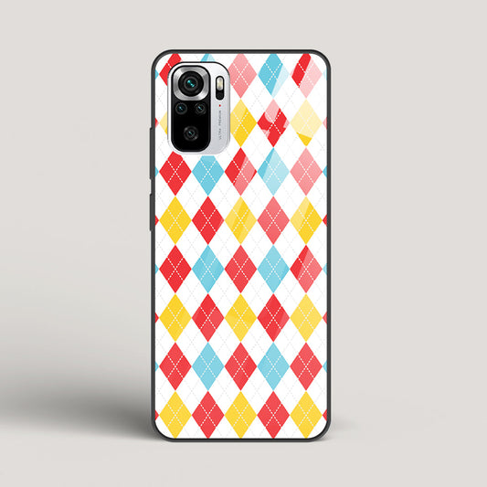 Argyle Checks - Redmi Note 10 Glass Case