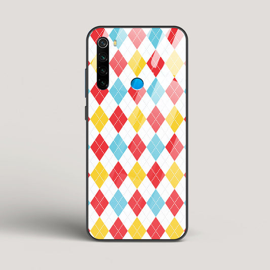 Argyle Checks - Redmi Note 8 Glass Case