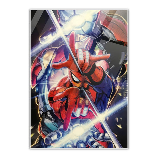 Spider Iron Metal Poster   By Silly Vibe