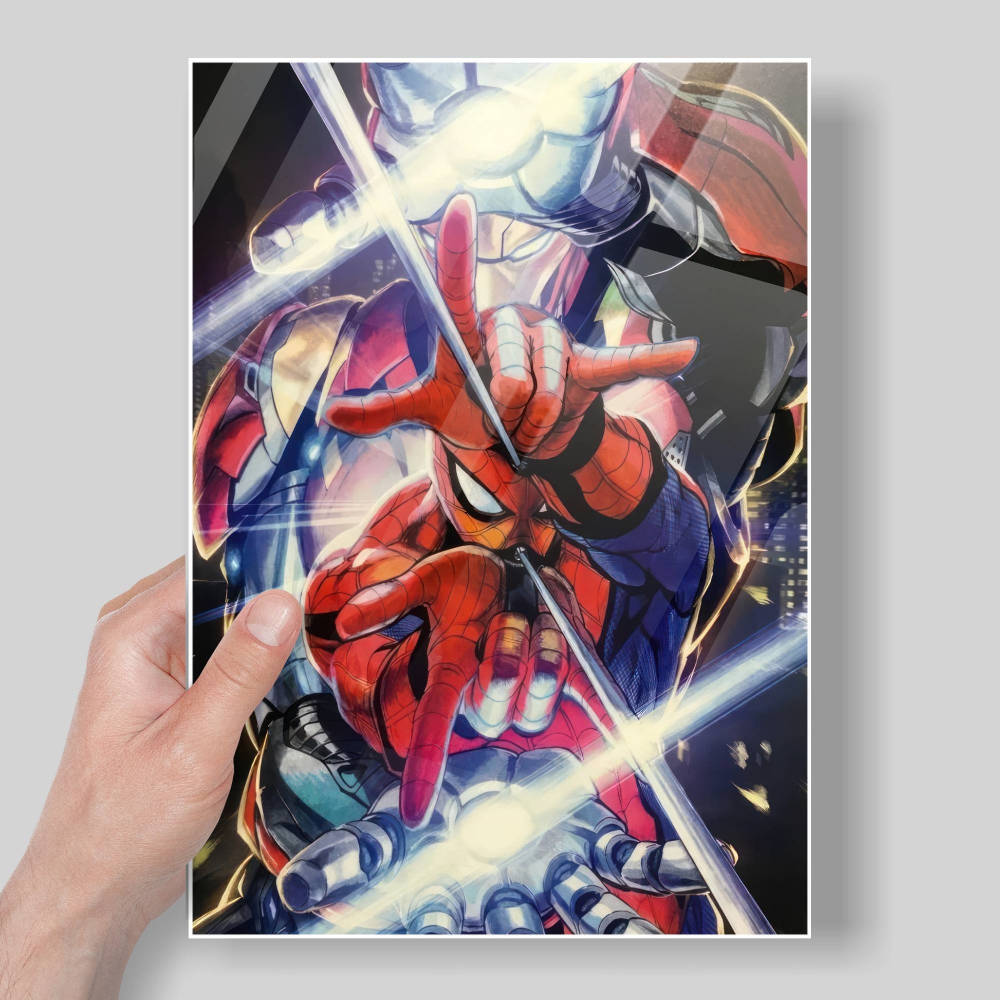 Spider Iron Metal Poster   By Silly Vibe