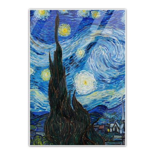 Starry Nights By Vincent Van Gogh S Metal Poster   By Silly Vibe