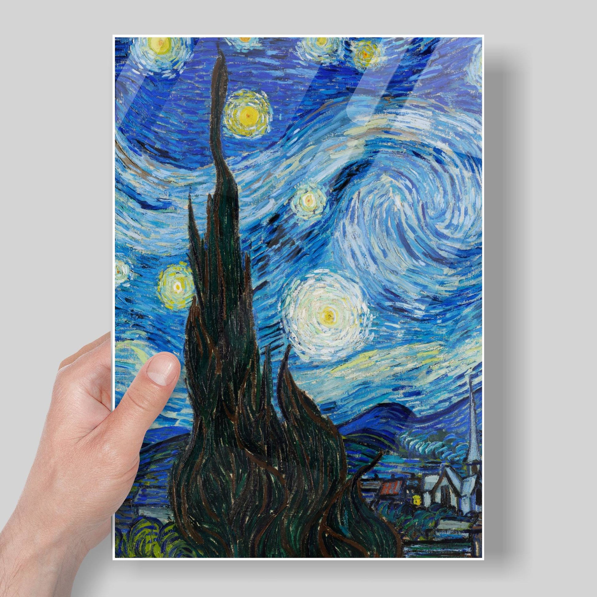 Starry Nights By Vincent Van Gogh S Metal Poster   By Silly Vibe