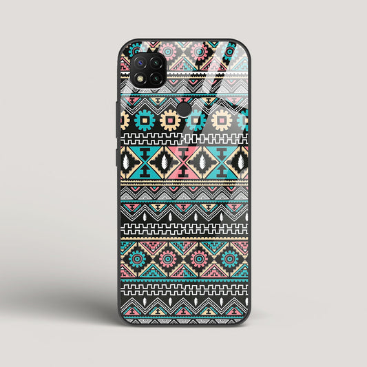 Triable pattern 03 - Redmi 9 Glass Case