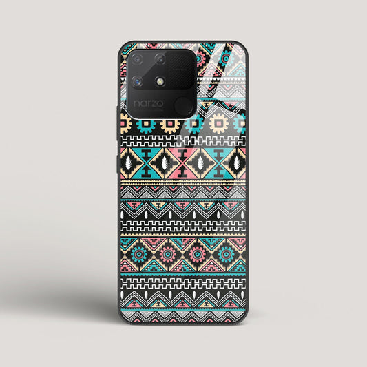 Triable pattern 03 - Realme Narzo 50A Glass Case