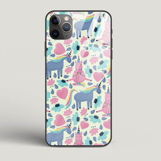 Unicorn Love - iPhone 11 Pro Max Glass Gripper Case