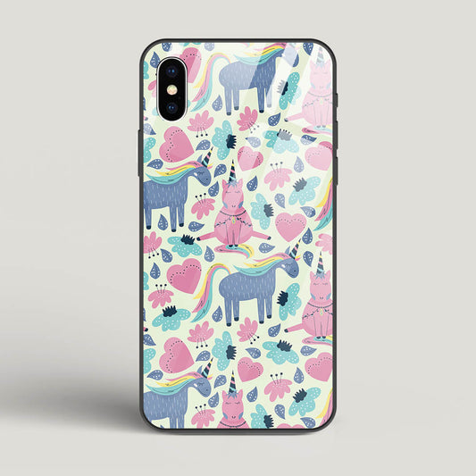 Unicorn Love - iPhone X Glass Gripper Case