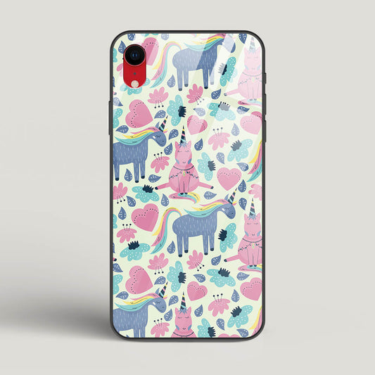 Unicorn Love - iPhone Xr Glass Gripper Case