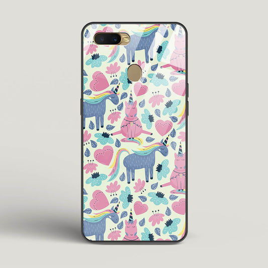 Unicorn Love - Oppo A5s Glass Gripper Case