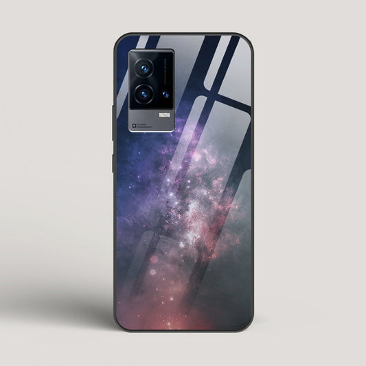 Black And Blue Nebula - vivo iQOO 9 Glass Case