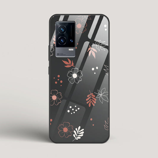 Boho Floral Midnight - vivo iQOO 9 Glass Case