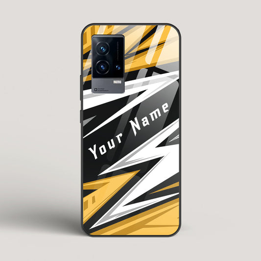 Racer Yellow Name Edition - Vivo iQOO 9 Glass Case