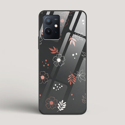 Boho Floral Midnight - vivo iQOO Z6 Glass Case