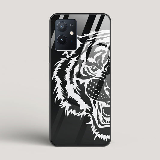 Tiger silhouette - vivo iQOO Z6 Glass Case